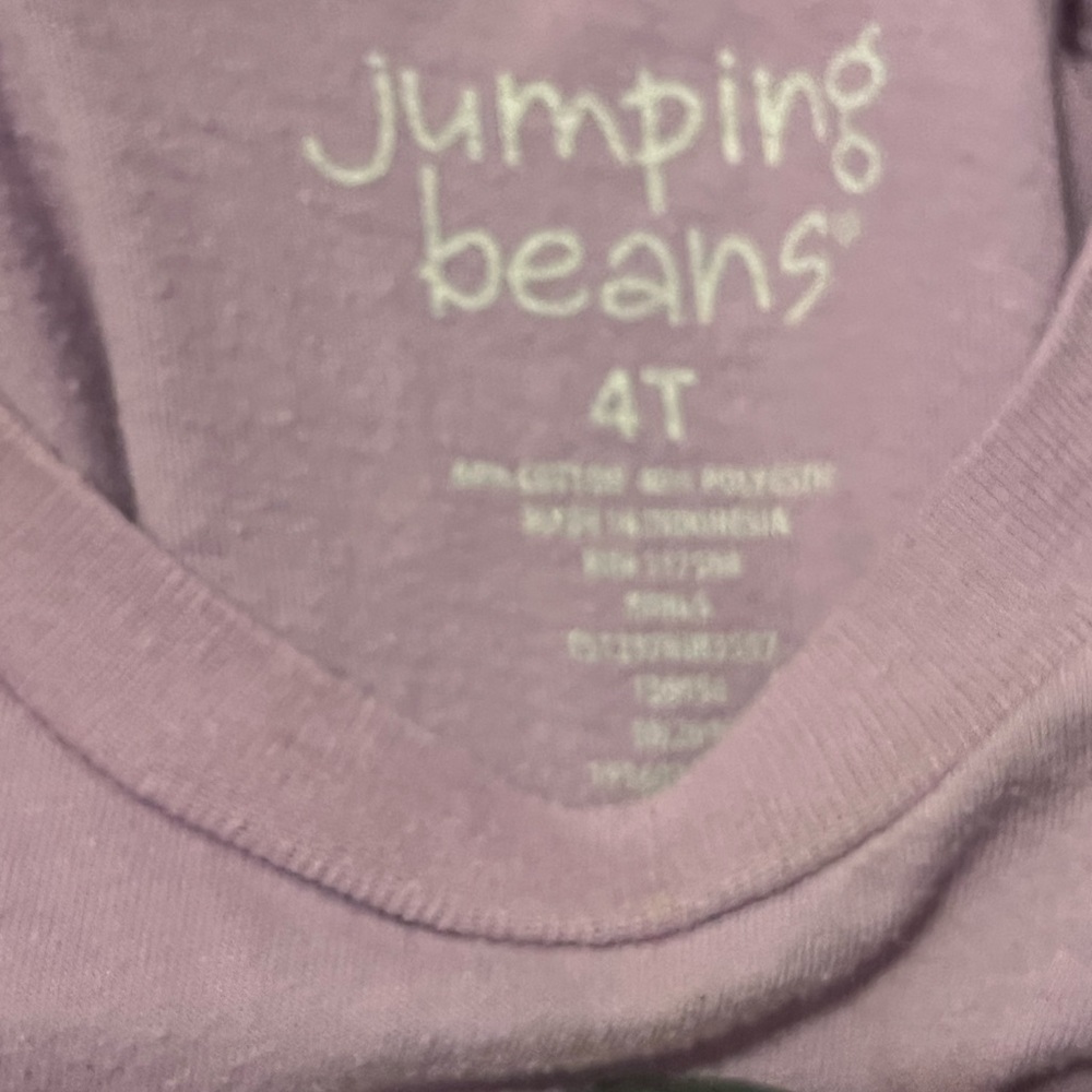 Jumping Beans Size 4t Purple Let's Go Mushroom Super Mario Brothers T-Shirt - Picture 2 of 2